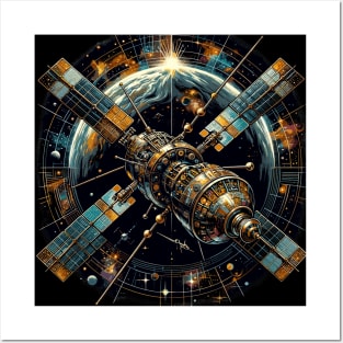Orbital Pioneers: Sputnik's Futuristic Heirs Posters and Art